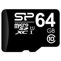 Флеш карта microSD 64GB Silicon Power Elite microSDXC Class 10 UHS-I     SP064GBSTXBU1V10 - фото 10018