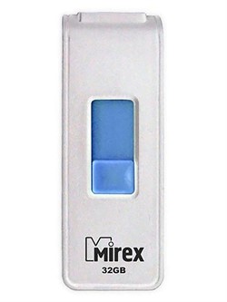Флеш накопитель 32GB Mirex Shot, USB 2.0, Белый     13600-FMUWST32 - фото 10267