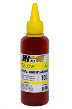 Чернила Hi-Black Универсальные для Epson (Тип E-V1), Y, 0,1 л.     150701038302 - фото 10755