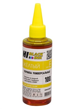 Чернила Hi-Black Универсальные для Epson (Тип E-V1), Y, 0,1 л.     HB-EPS-Y-100ML - фото 10878
