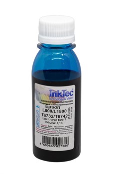 Чернила InkTec (E0017) для Epson L800/L1800 (T6732/ T6742), C, 0,1 л.     15070601110U - фото 10884
