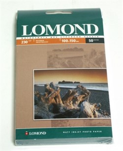 Lomond Матовая фотобумага 10x15 230г/м2, 50л.     0102034 - фото 4769