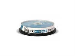 Диск CD-RW Mirex 700 Mb, 12х, Cake Box (10), 1 шт     203384 - фото 4877