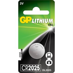 Батарейка CR2025, 3 В, GP (1 шт.)     CR2025 - фото 4951