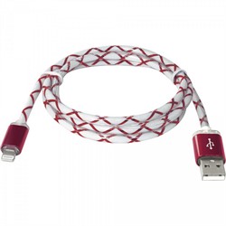 Defender кабель ACH03-03LT красный, LED, USB-Lightning 1м     87552 - фото 9633