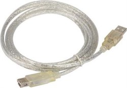 Удлинитель кабеля USB2.0 AM/AF 1,5m прозрачная изоляция TELECOM     TUS6990-1.5M_900104 - фото 9764