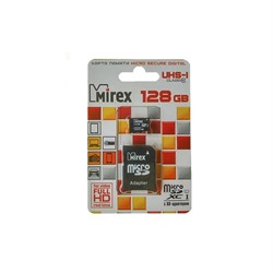 Флеш карта microSD 128GB Mirex microSDXC Class 10 UHS-I (SD адаптер)     13613-AD10S128 - фото 9798