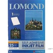Lomond Самоклеящ. белая пленка А4 25л для струйной печати     2710003