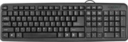 Defender Проводная клавиатура #1 HB-420 RU, цвет черный, полноразмерная.     45420