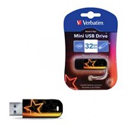 Verbatim 32GB Флеш накопитель Mini Neon Edition, USB 2.0, Orange 49388 Verbatim 32GB Флеш накопитель Mini Neon Edition, USB 2.0, Orange 49388