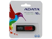 A-DATA 16GB Флеш накопитель Classic C008, USB 2.0, Черный