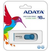A-DATA Флеш накопитель 16GB Classic C008, USB 2.0, Белый     AC008-16G-RWE