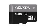 Флеш карта microSD 16GB A-DATA microSDHC Class 10 UHS-I (SD адаптер)     AUSDH16GUICL10-RA1
