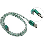 Defender кабель ACH03-03LT зеленый, LED, USB-Lightning 1м 87553