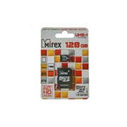 Флеш карта microSD 128GB Mirex microSDXC Class 10 UHS-I (SD адаптер)     13613-AD10S128