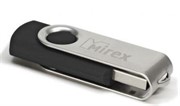 Флеш накопитель 64GB Mirex Swivel, USB 2.0, Черный     13600-FMURUS64